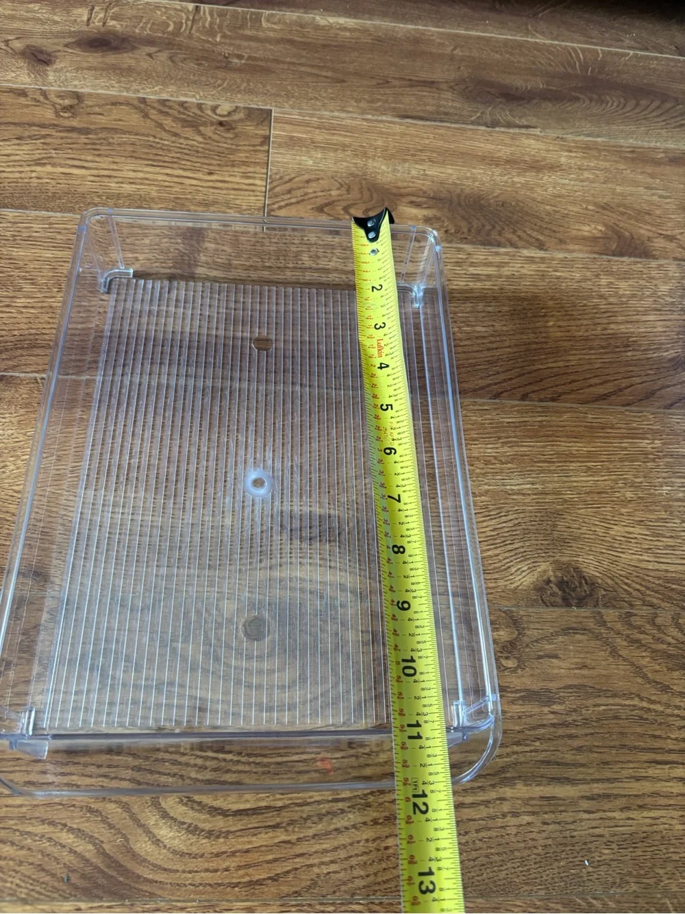 Clear Plastic food storage tray